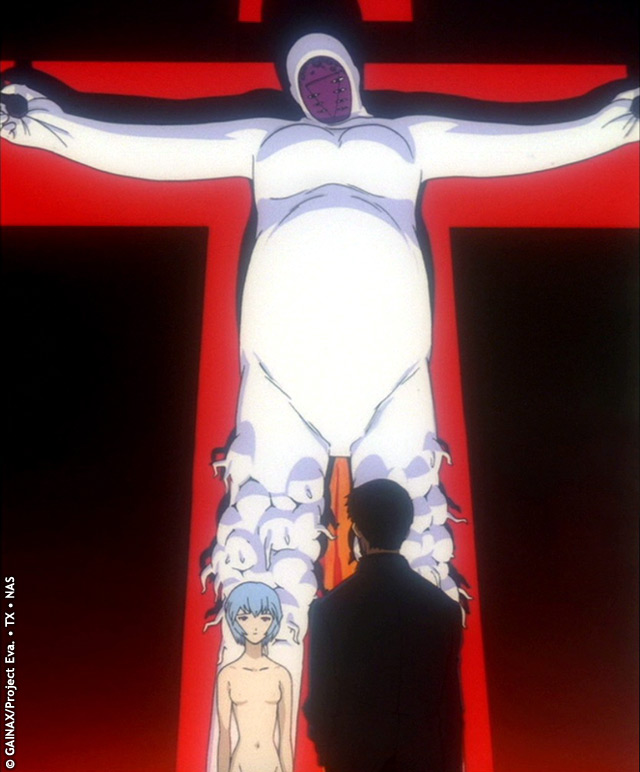 mary on a cross