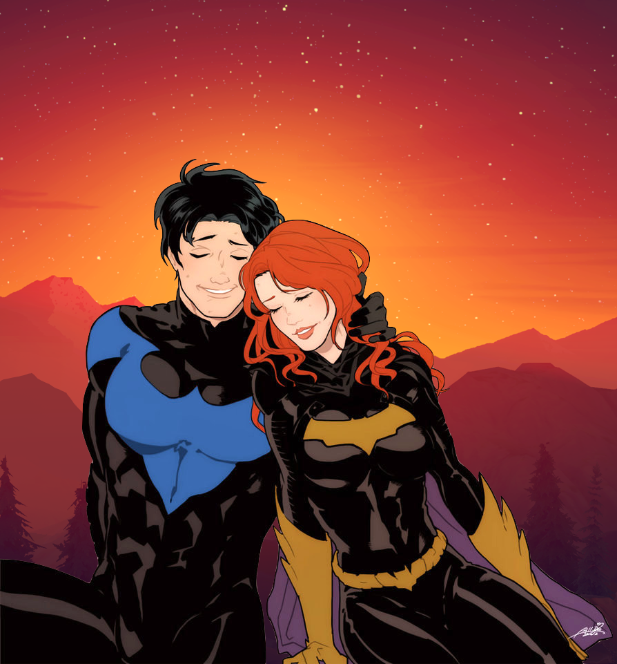 Nightwing (L) Batgirl